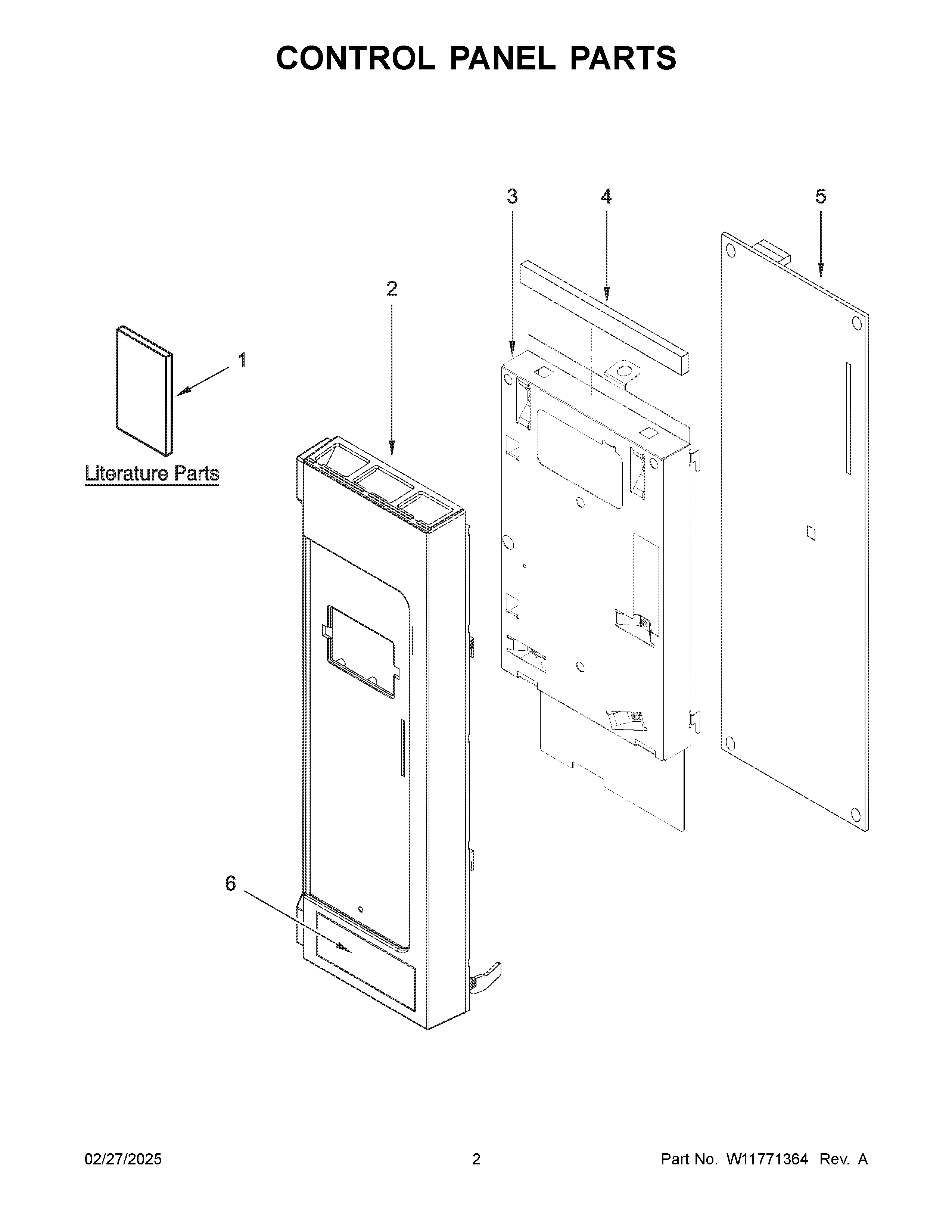 Control panel parts