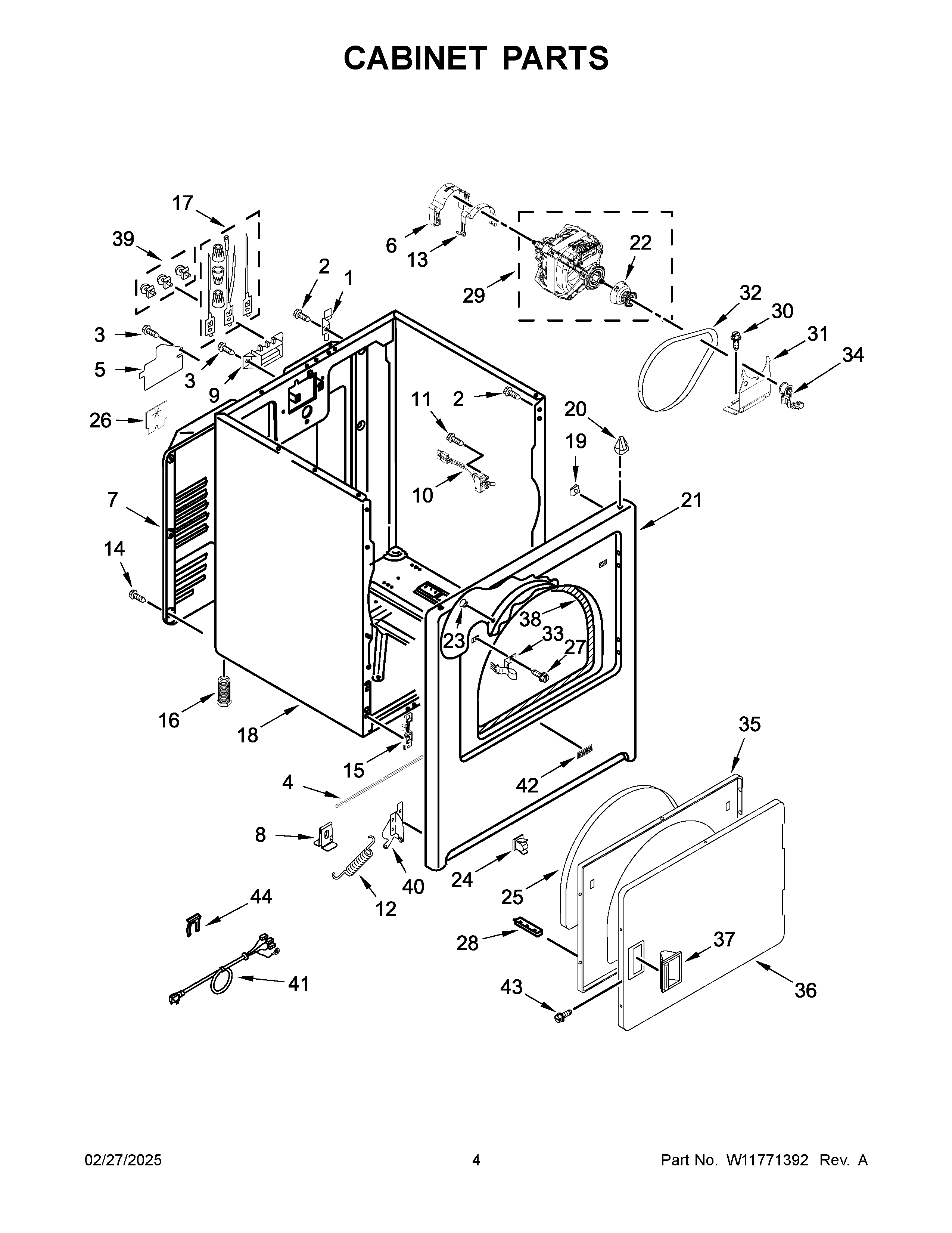 Cabinet parts