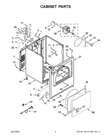 Cabinet parts