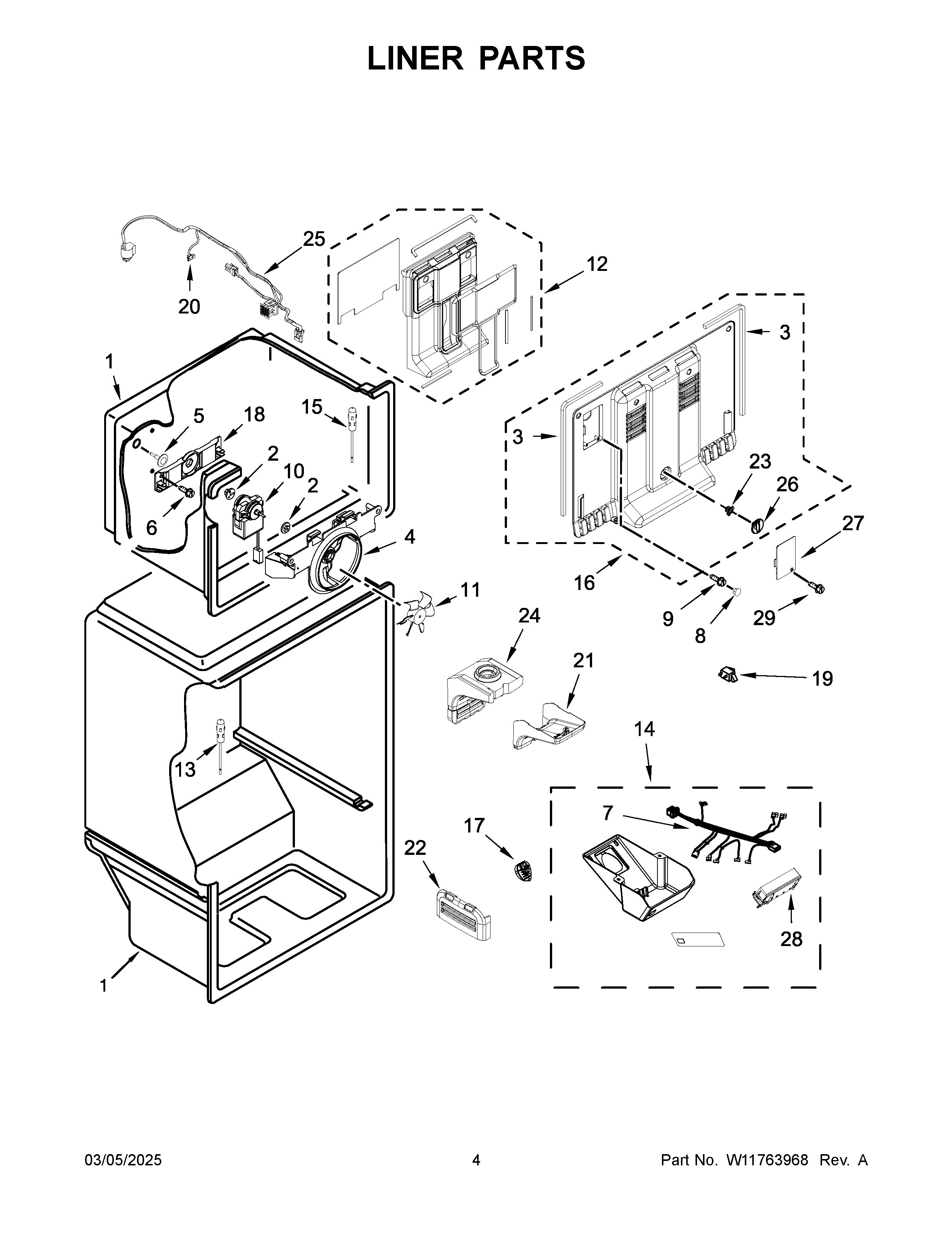 Liner parts