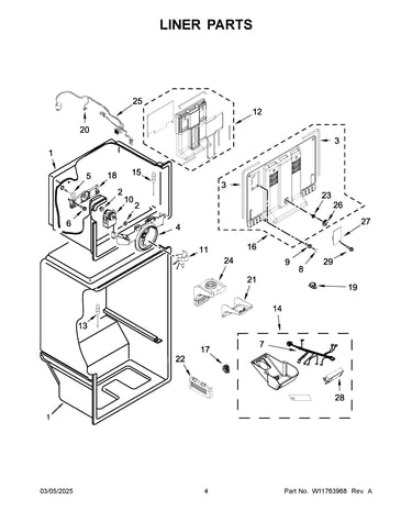 Liner parts