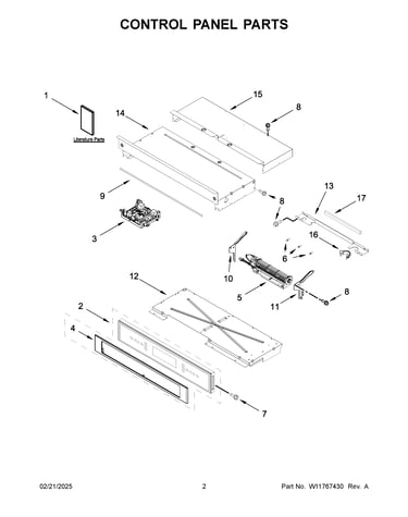 Control panel parts