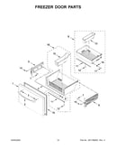 Freezer door parts