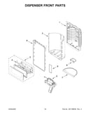 Dispenser front parts