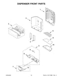 Dispenser front parts