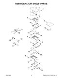 Refrigerator shelf parts
