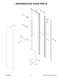 Refrigerator door parts
