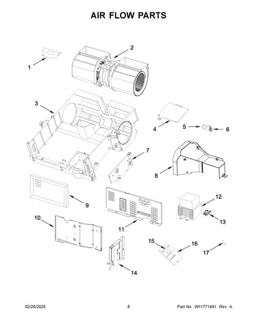 Air flow parts