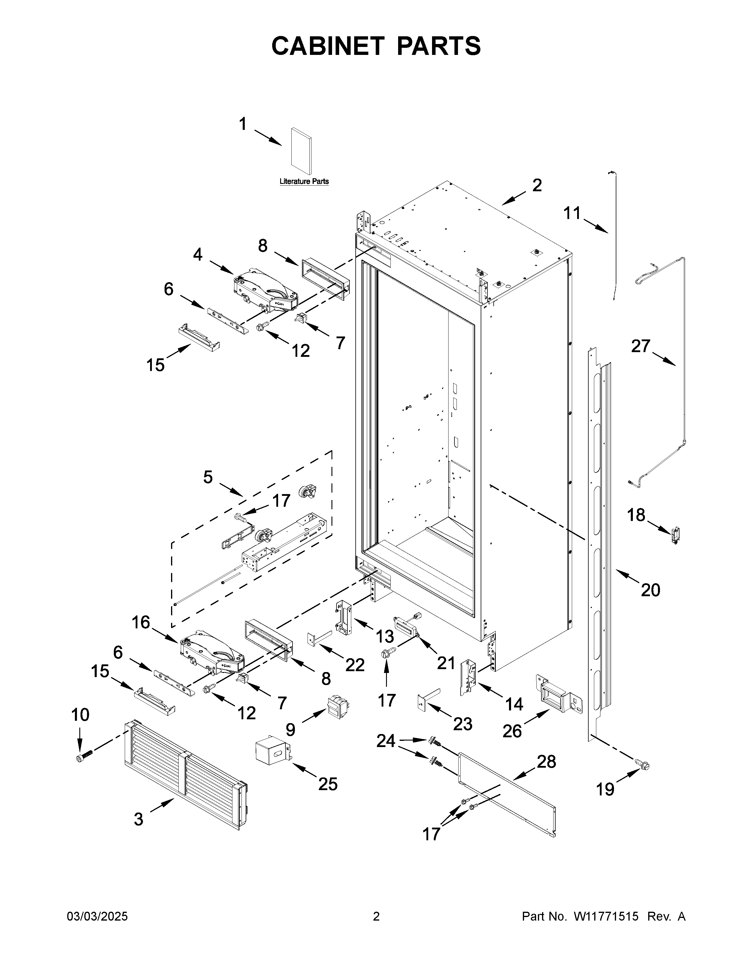 Cabinet parts