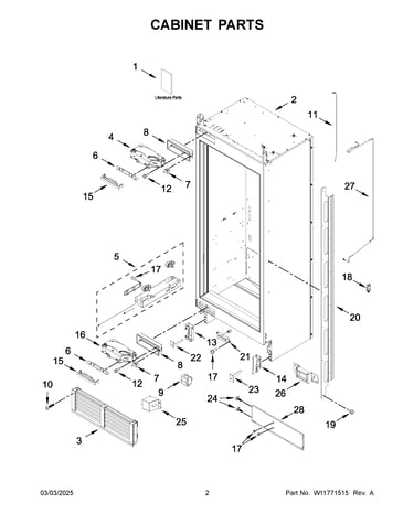 Cabinet parts
