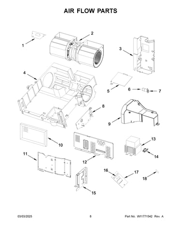Air flow parts