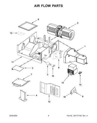 Air flow parts