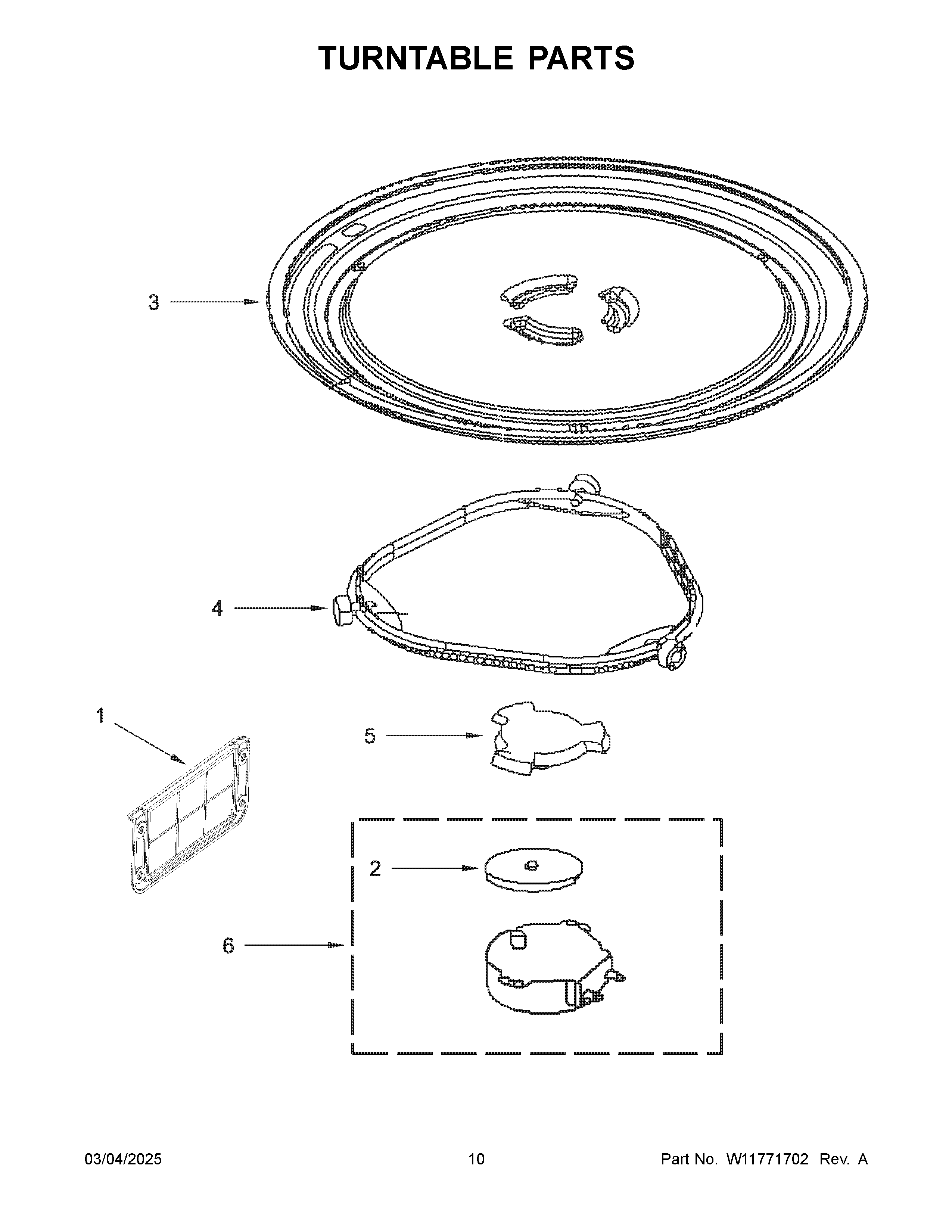 Turntable parts