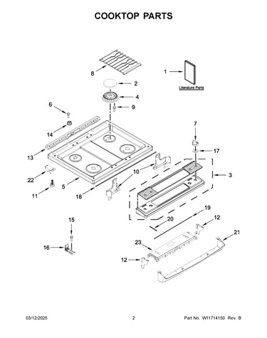 Cooktop parts