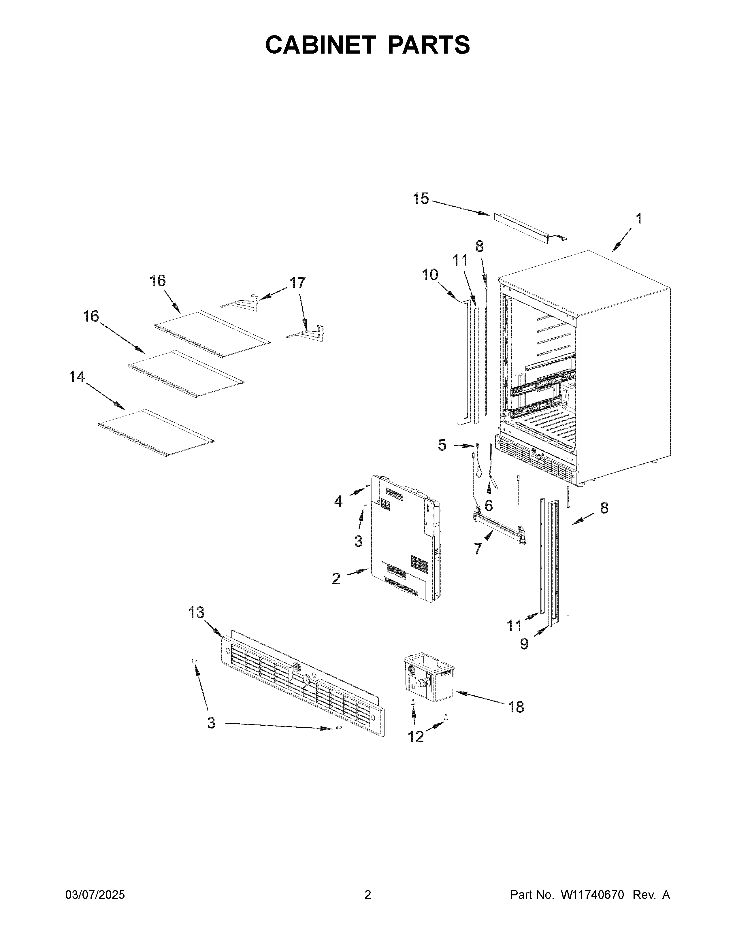 Cabinet parts