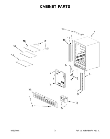 Cabinet parts