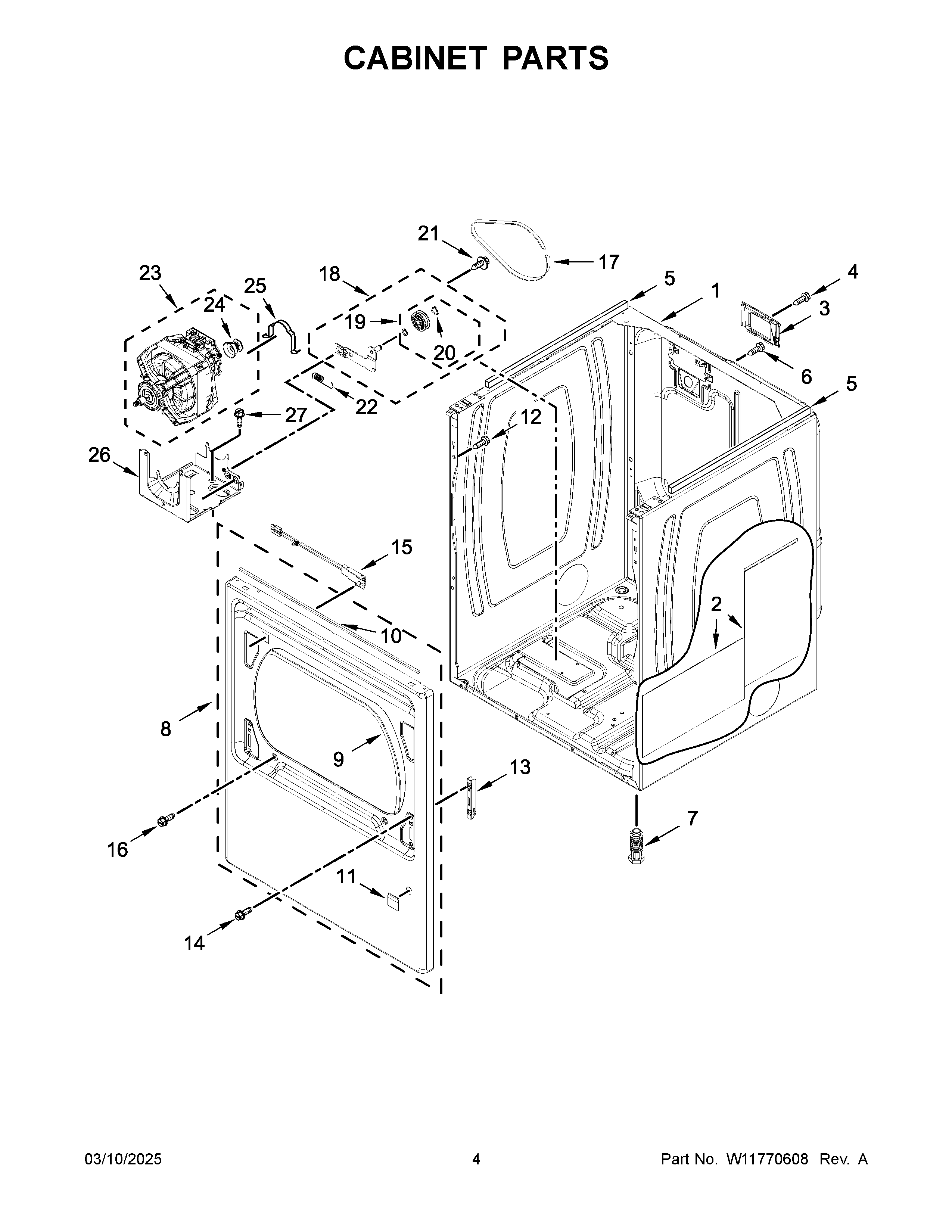 Cabinet parts