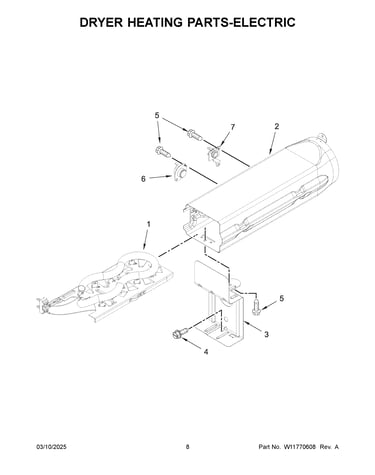 Dryer heating parts-electric