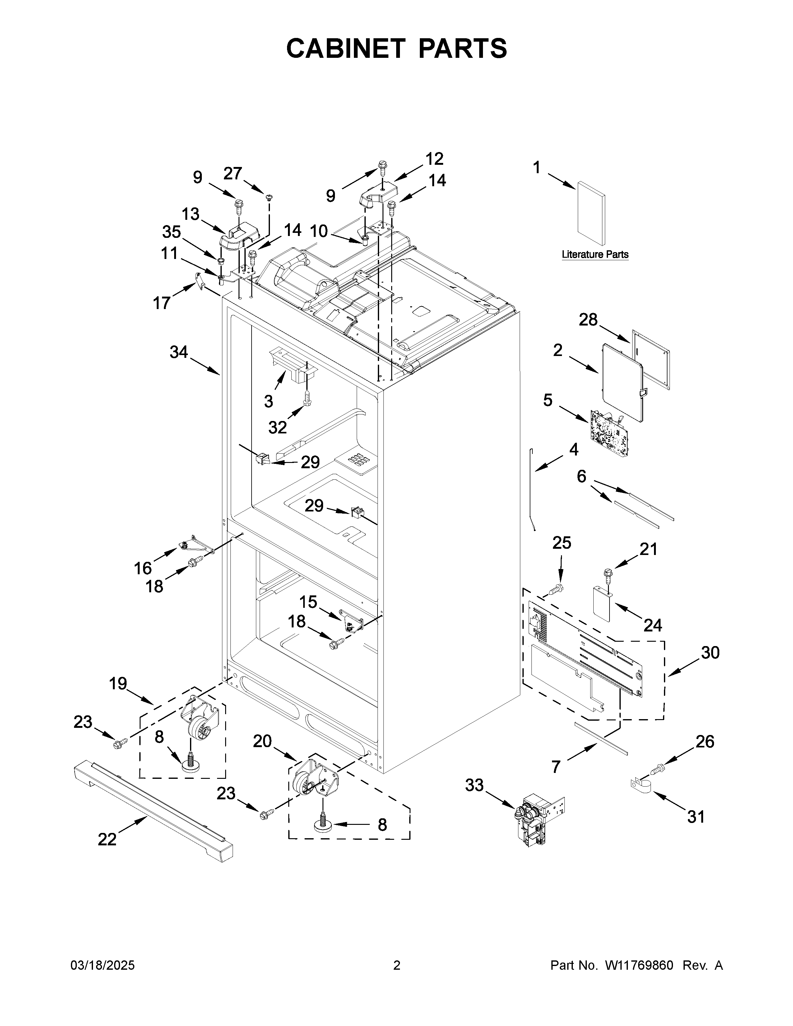 Cabinet parts