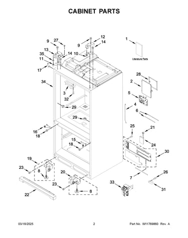 Cabinet parts