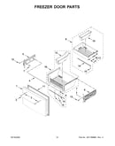 Freezer door parts