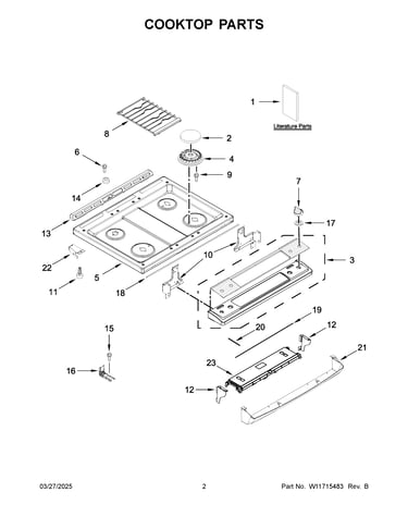 Cooktop parts