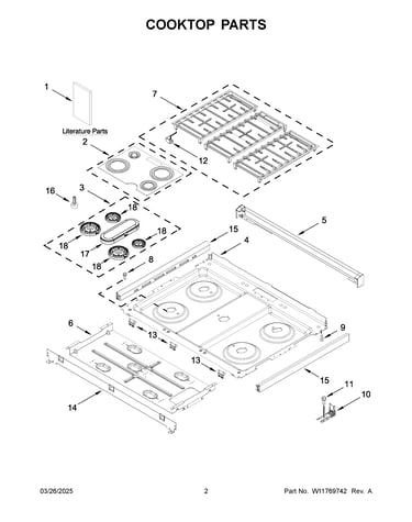Cooktop parts