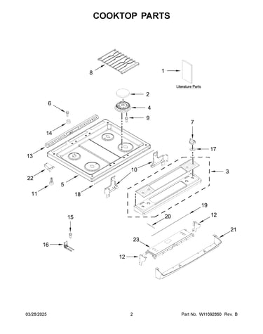 Cooktop parts