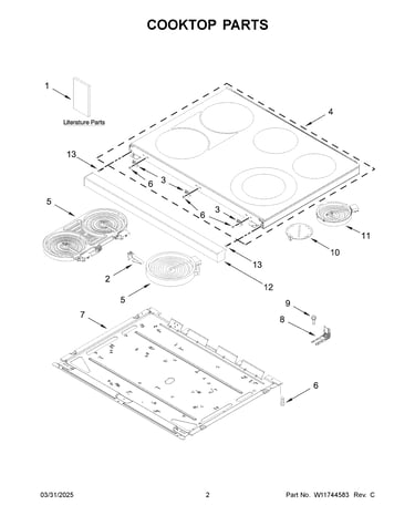 Cooktop parts