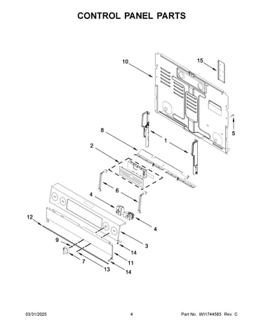 Control panel parts