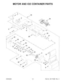 Motor and ice container parts
