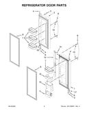 Refrigerator door parts