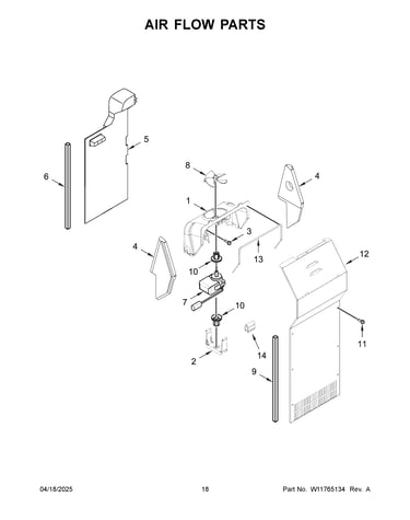 Air flow parts