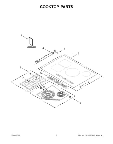 Cooktop parts