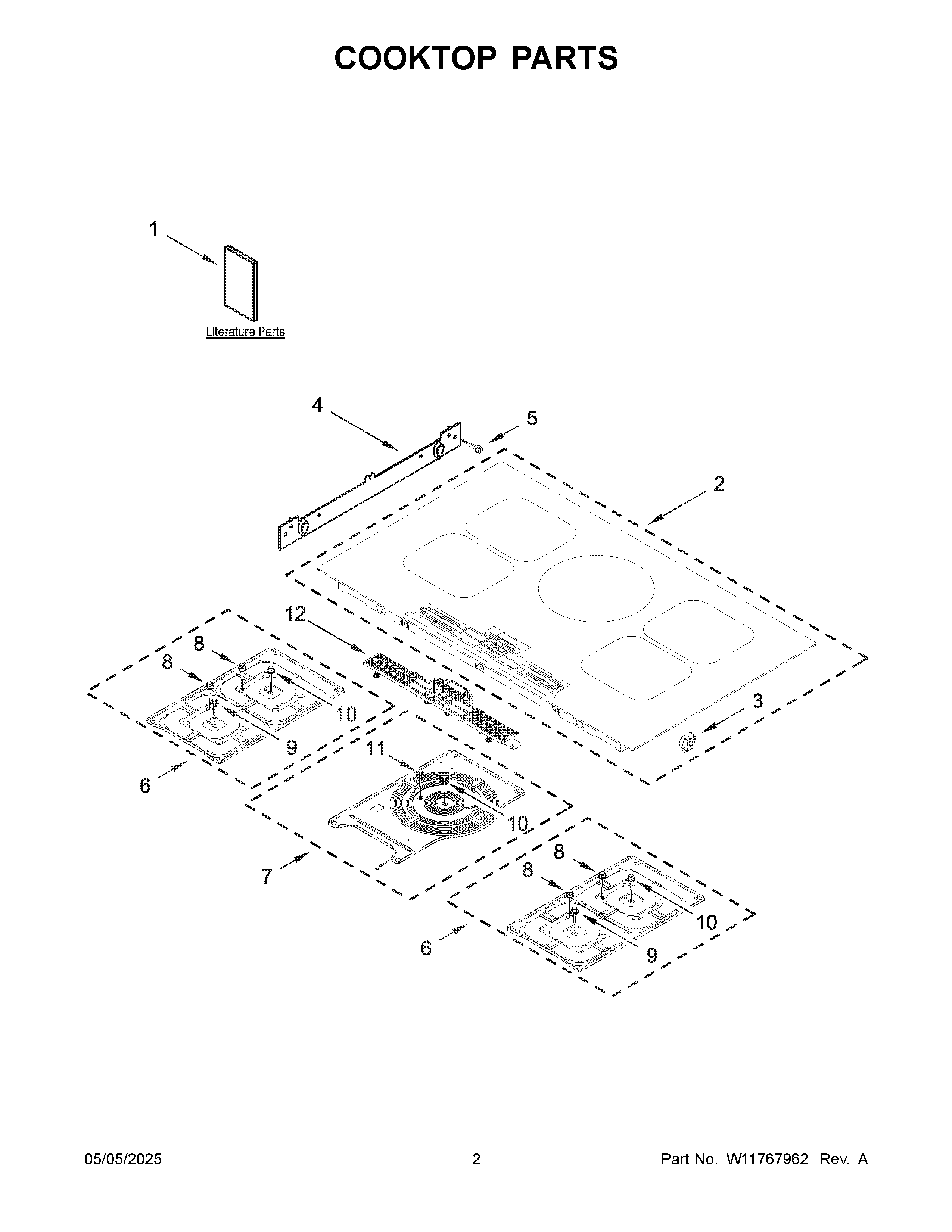 Cooktop parts