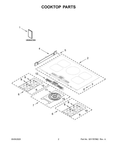 Cooktop parts