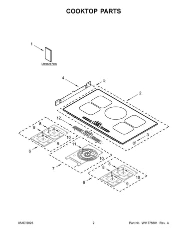 Cooktop parts