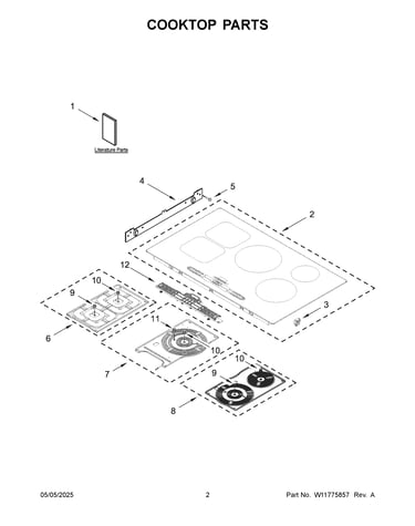 Cooktop parts