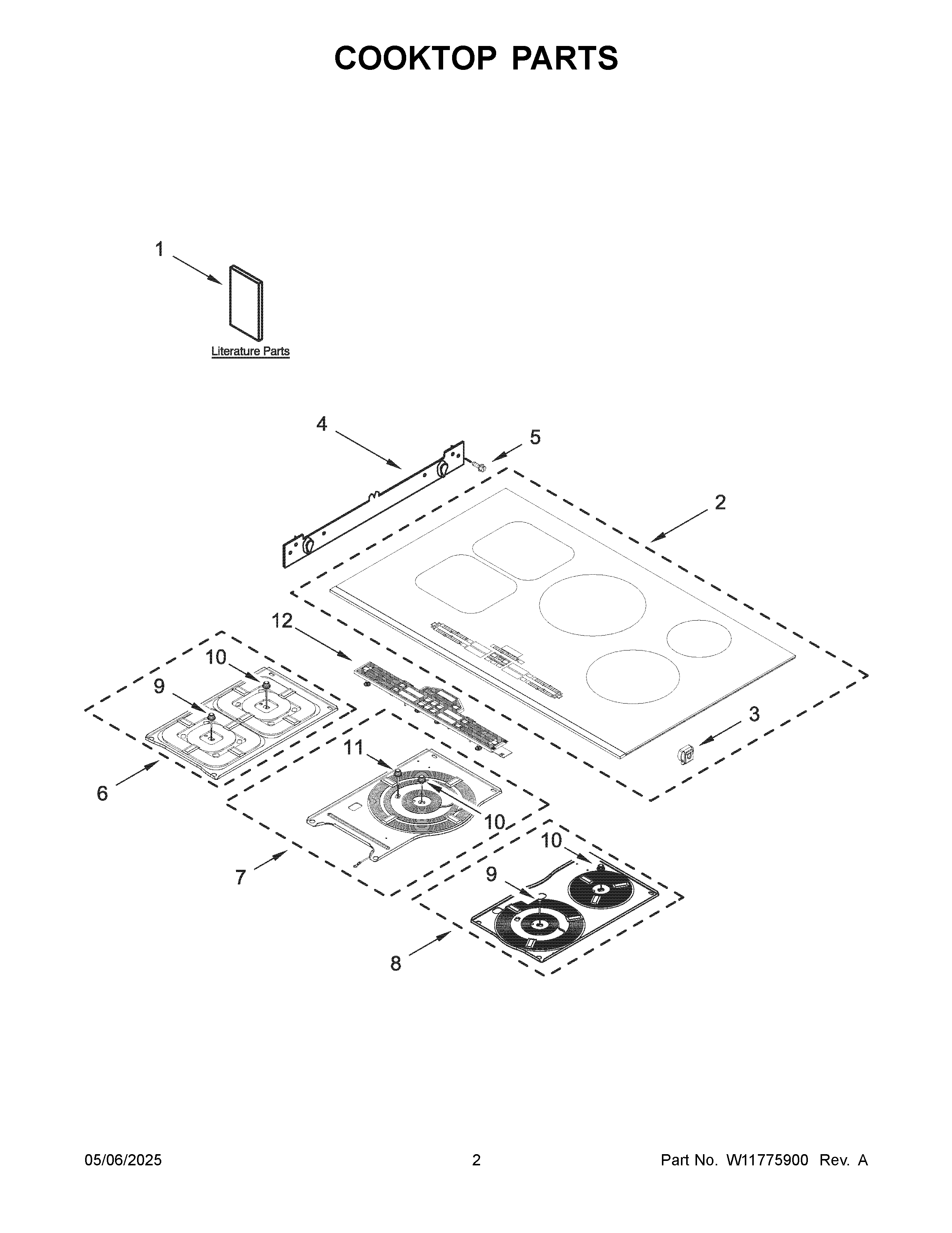 Cooktop parts