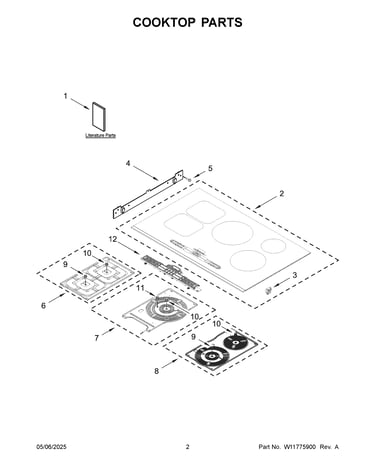 Cooktop parts