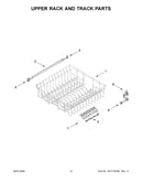 Upper rack and track parts