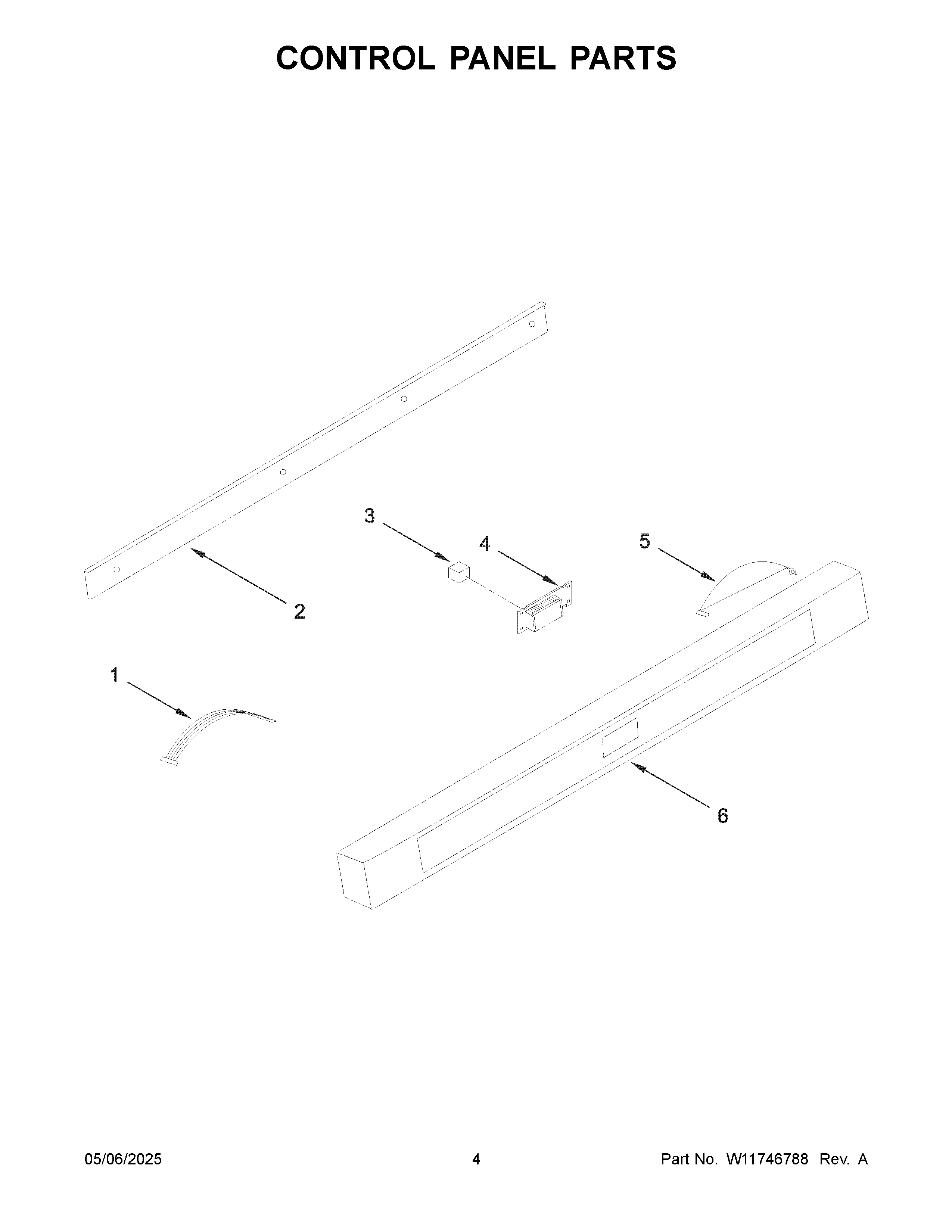 Control panel parts