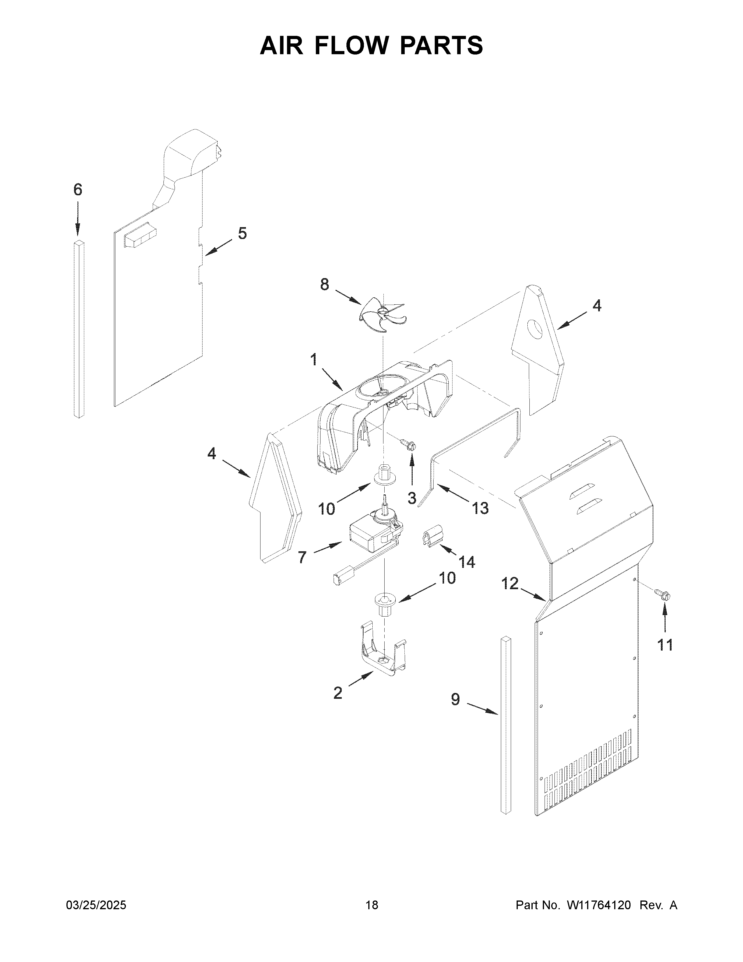 Air flow parts