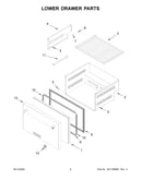 Lower drawer parts