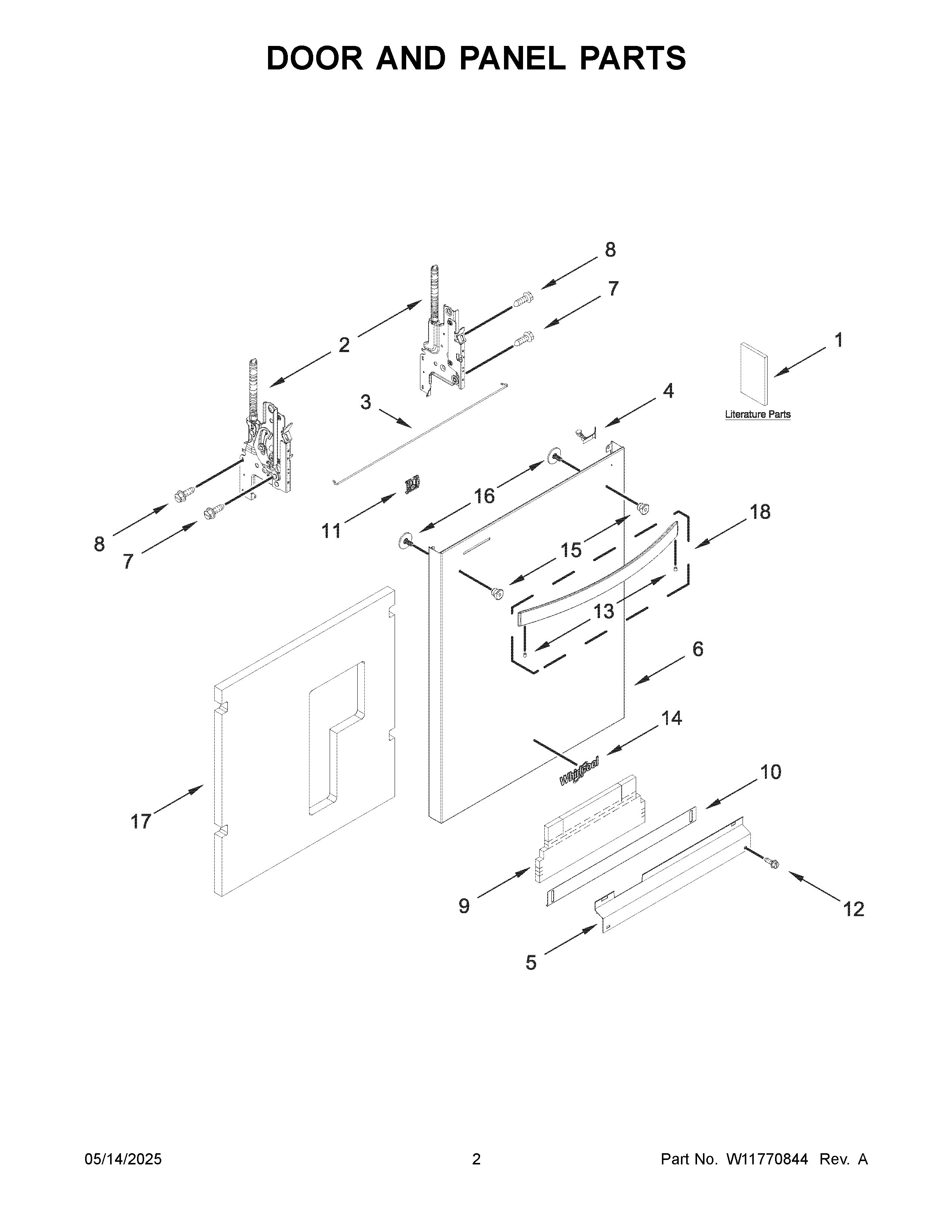 Door and panel parts
