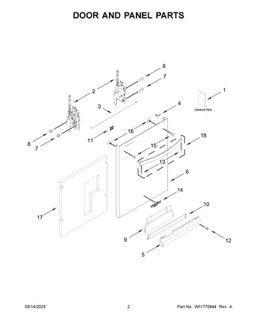 Door and panel parts