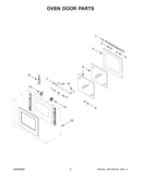Oven door parts