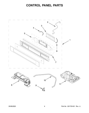 Control panel parts