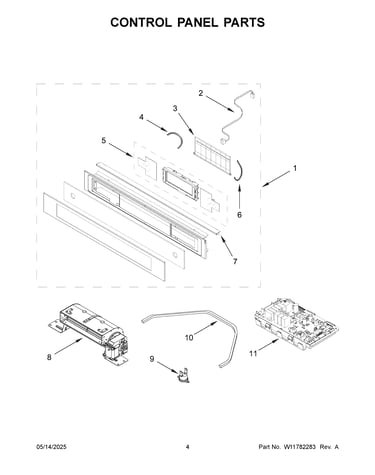 Control panel parts