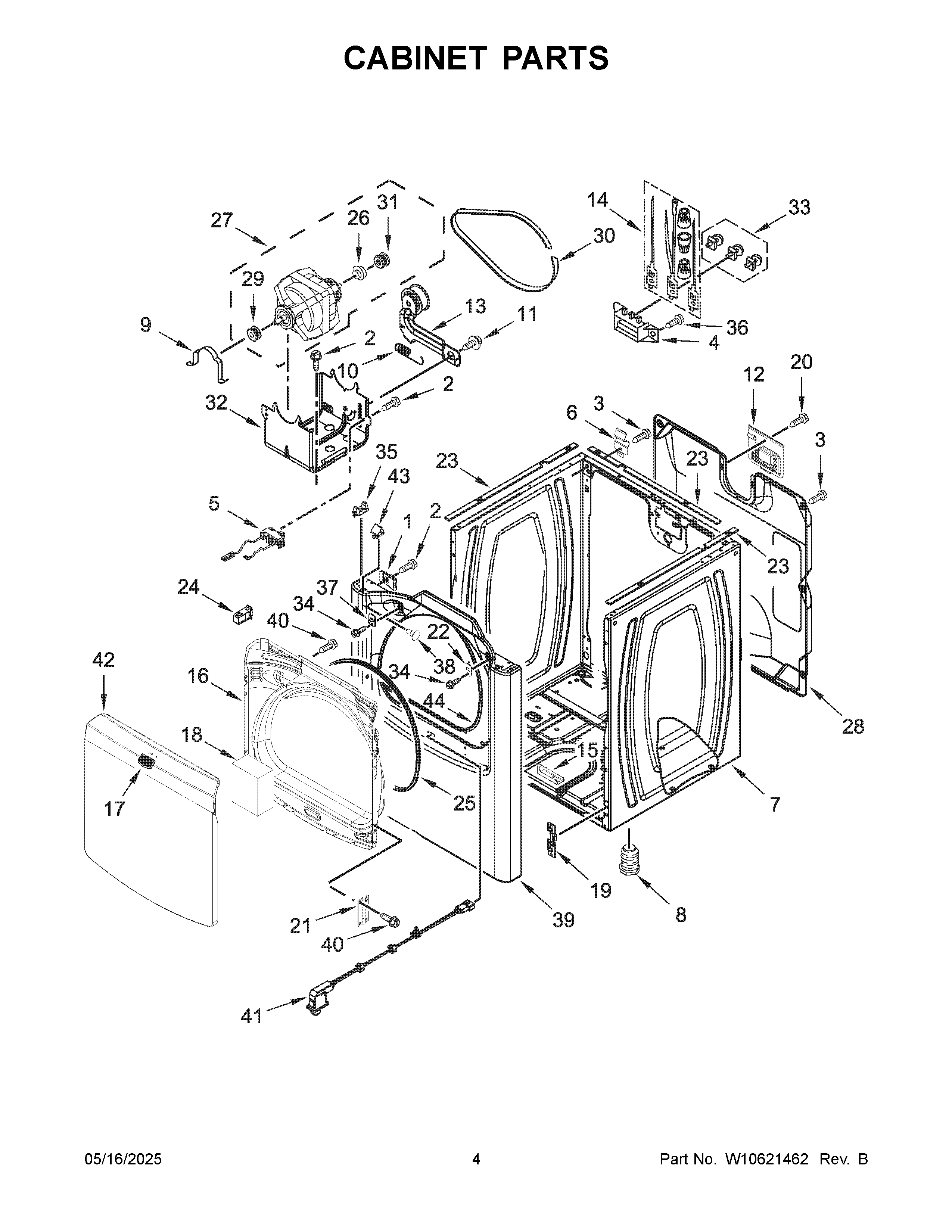 Cabinet parts